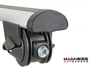 Alfa Romeo Stelvio Roof Rack Cross Bars - for models w/ factory roof rails - Silver - StarLock - 2018-2025 Alfa Romeo Stelvio Roof Rack Cross Bars - for models w/ factory roof rails - Silver - StarLock - 2018-2025